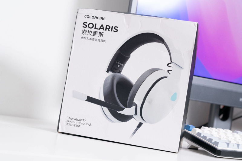 Gaming Headset With Mic Rgb - Colorfire Solaris USB Wired Headset White