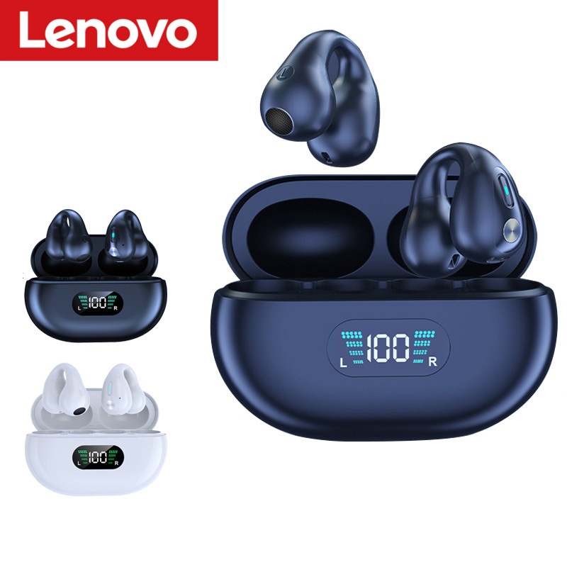 Anc Wireless Over Ear Headphones - Lenovo Ear Clip-style Bluetooth Headphones With