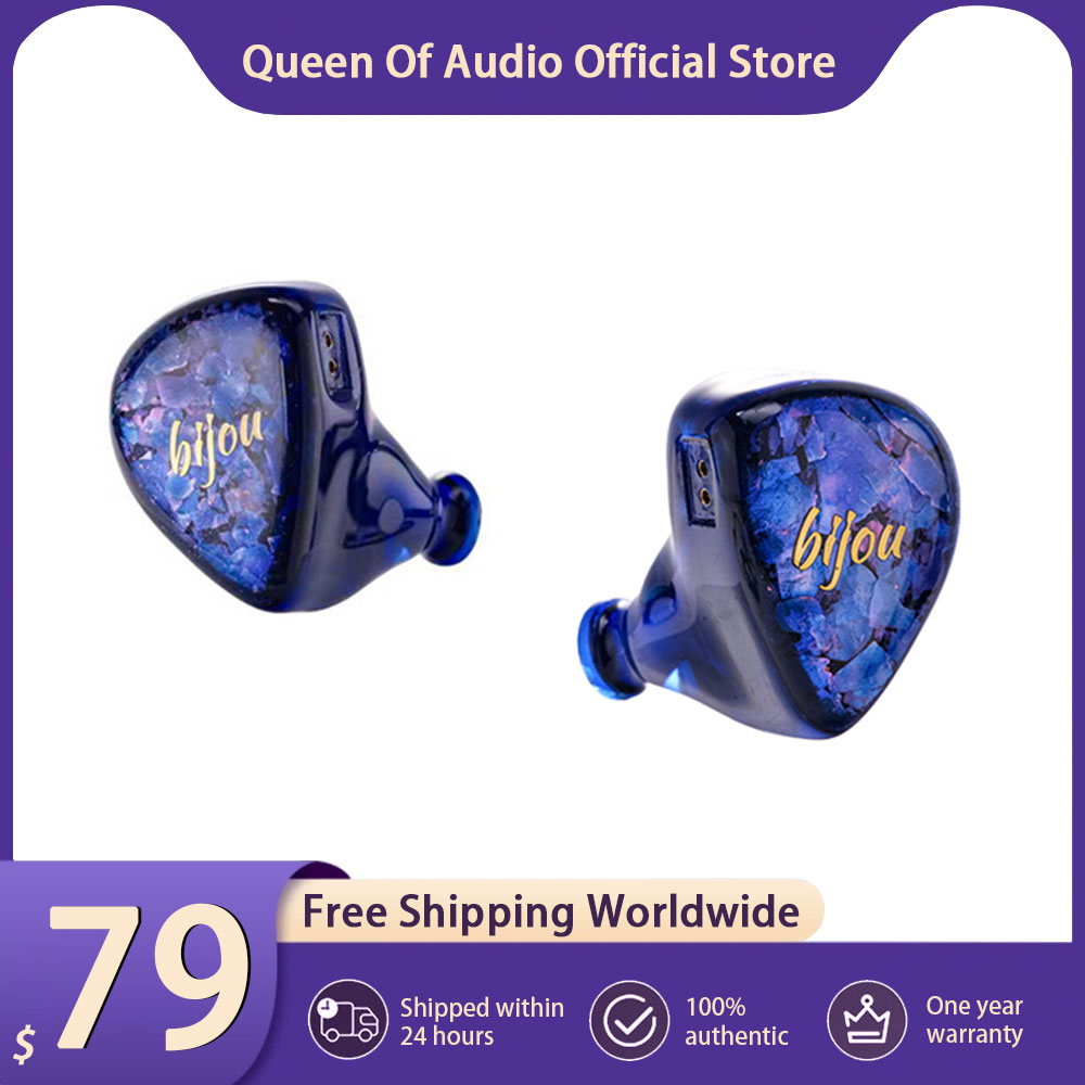 Planar Magnetic Iem Earphones - New QoA Bijou Headphone 1DD+1BA+1BCD In