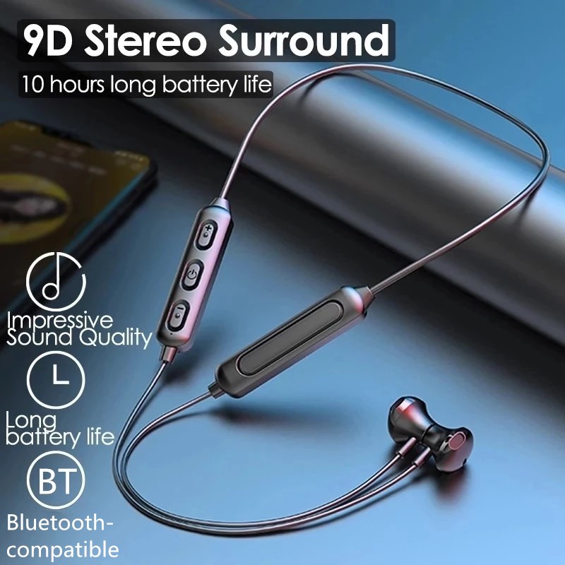 Magnetic Neckband Sports Earphones - Không Dây Bluetooth 5.0 Từ Tính