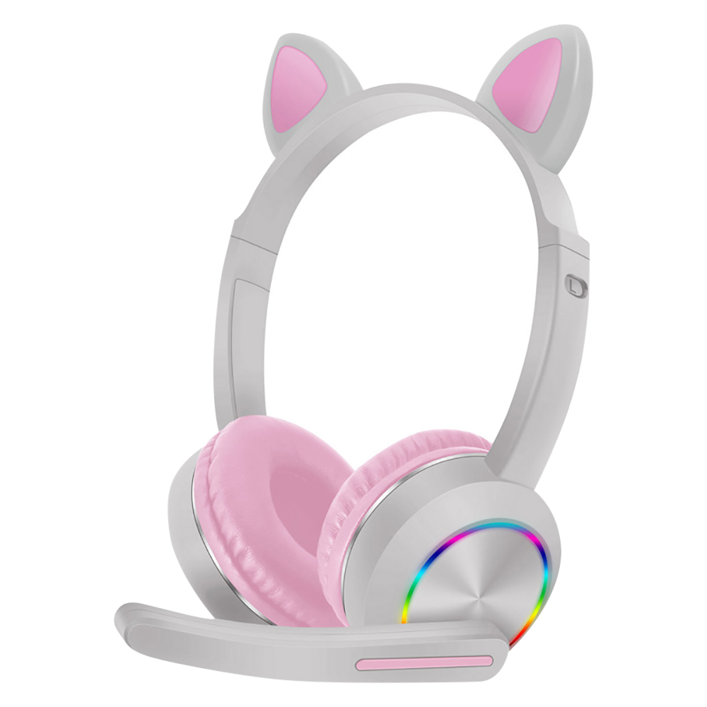 Cat Ear Bluetooth Headset Led - Cute Cat Ear Bluetooth Headphones with
