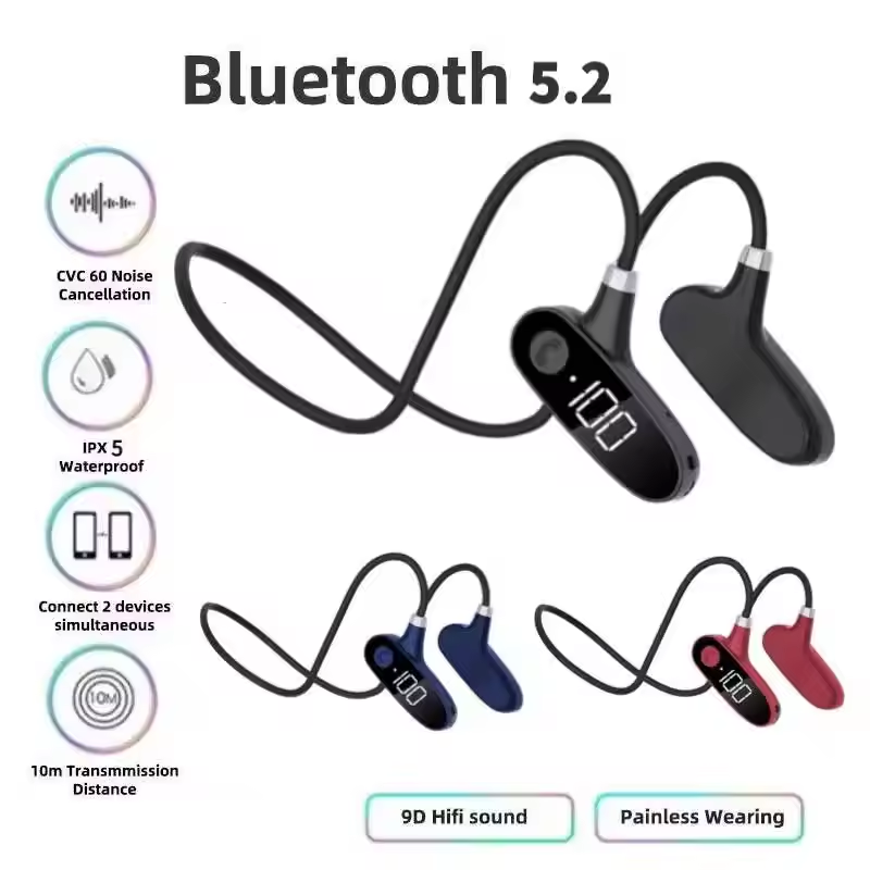 Bone Conduction Running Headphones - Bone conduction Bluetooth earphones for wireless