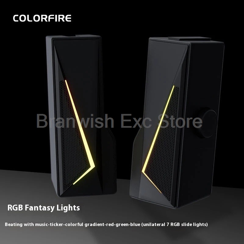 2x2.5W Computer Speaker RGB Li - đánh giá và giá Rgb Computer Soundbar For Pc