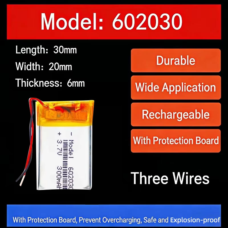 3.7V 300mAh 602030 Lithium Bat - đánh giá và giá Smartwatches