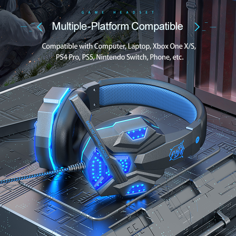 7.1 Surround Sound Gaming Head - đánh giá và giá Gaming Headset With Mic Rgb