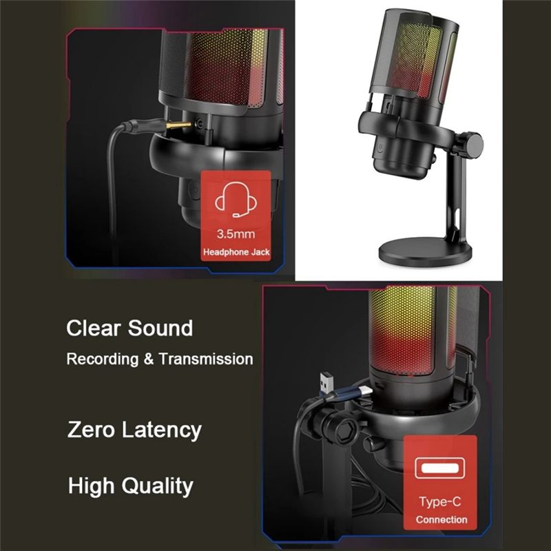 AY14 -Gaming RGB Microphone, U - đánh giá và giá Gaming Headset With Mic Rgb