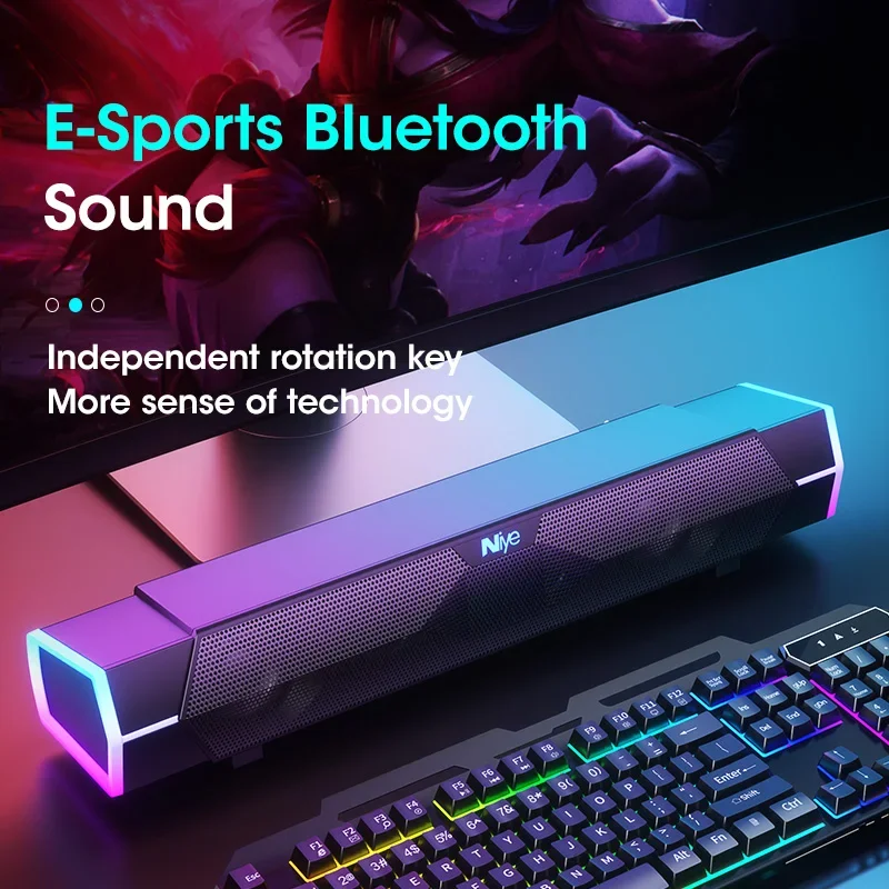 4D Stereo Sound Bar PC Speaker - đánh giá và giá Rgb Computer Soundbar For Pc