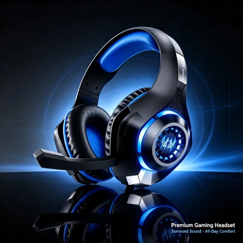 Wired Gaming Headset Over Ear  - đánh giá và giá Gaming Headset With Mic Rgb