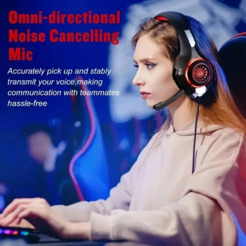 Wired Gaming Headset Over Ear  - đánh giá và giá Gaming Headset With Mic Rgb