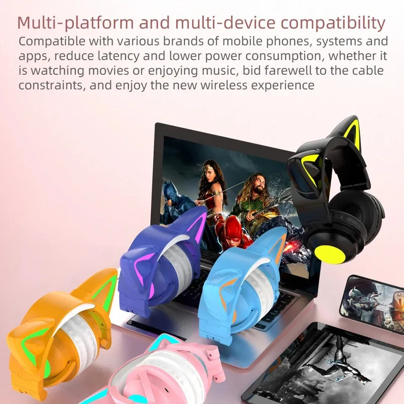 ZW068 LED Light Cat Ears Heads - đánh giá và giá Cat Ear Bluetooth Headset Led