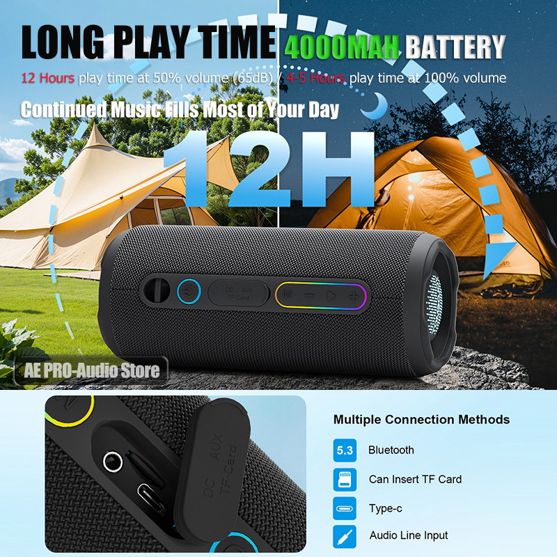 30W Portable Bluetooth Speaker - đánh giá và giá Portable Bluetooth Speaker Waterproof Ipx7