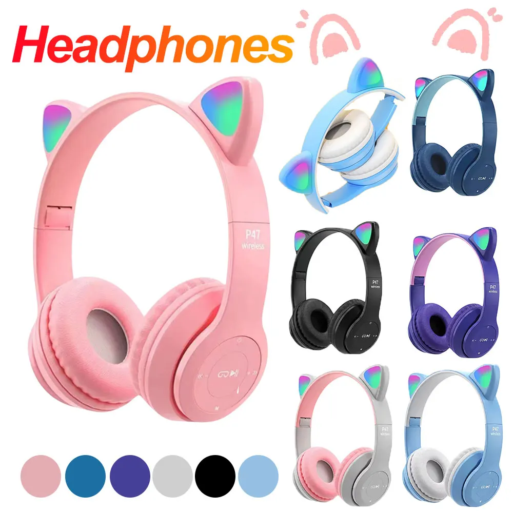Flashing LED Cute Cat Ears Hea - đánh giá và giá Cat Ear Bluetooth Headset Led