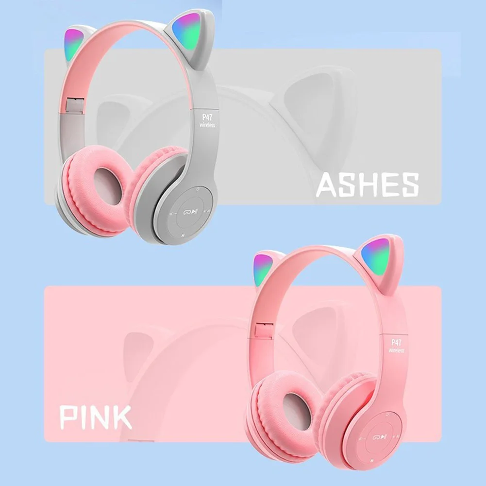 Flashing LED Cute Cat Ears Hea - đánh giá và giá Cat Ear Bluetooth Headset Led