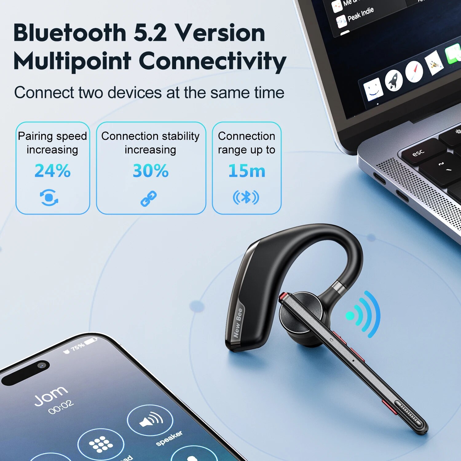 New Bee M51 Bluetooth 5.2 Wire - đánh giá và giá Type C Wired Earphones With Mic