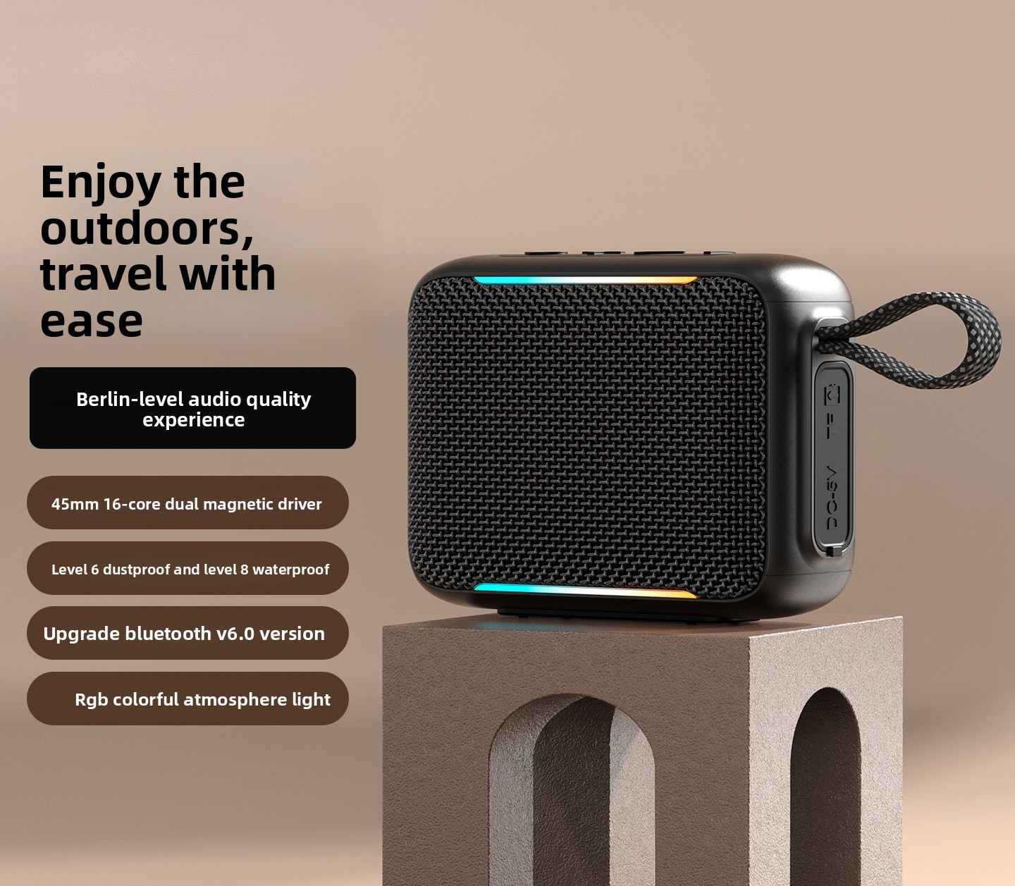 New Outdoor Waterproof Portabl - đánh giá và giá Portable Bluetooth Speaker Waterproof Ipx7