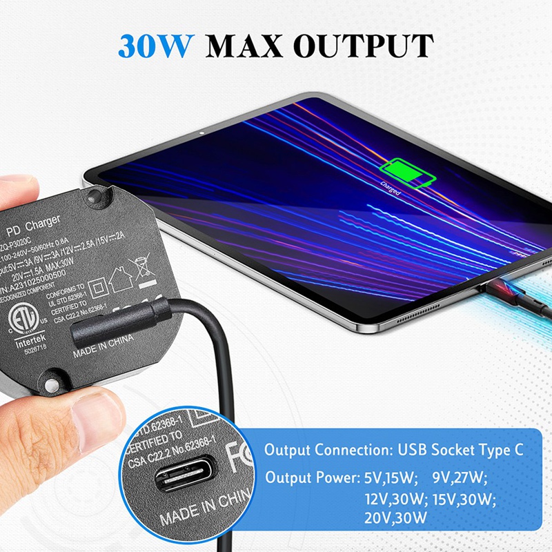 AC to USB C Adapter Flush Wall - đánh giá và giá Tablets