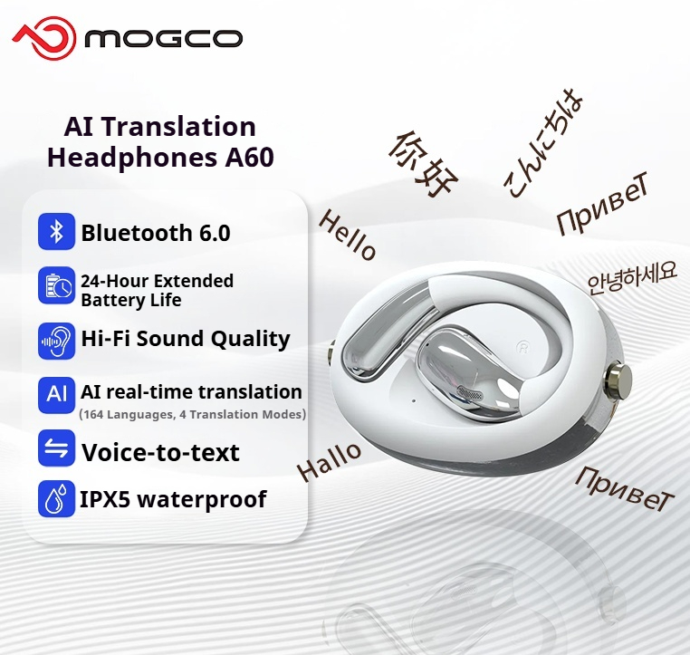 A60 Business AI Translator Ear - đánh giá và giá Headphones