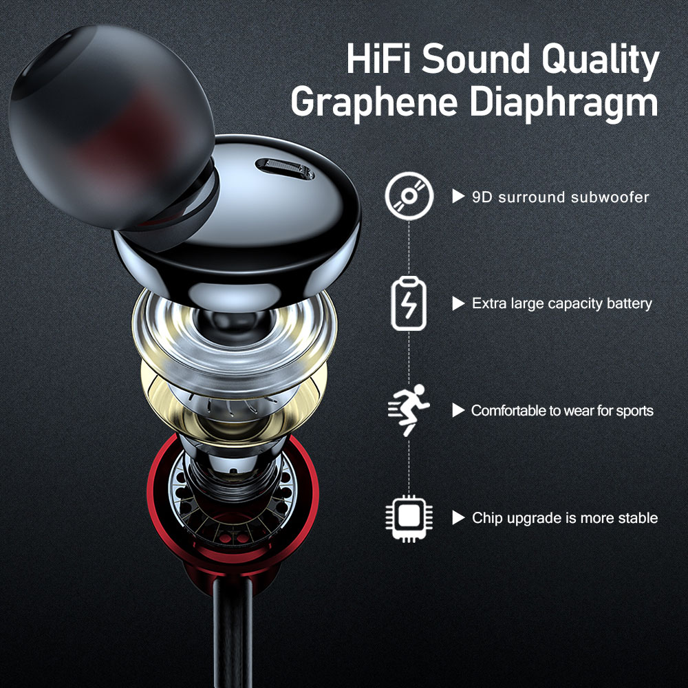 EARDECO Original Bluetooth Hea - đánh giá và giá Magnetic Neckband Sports Earphones