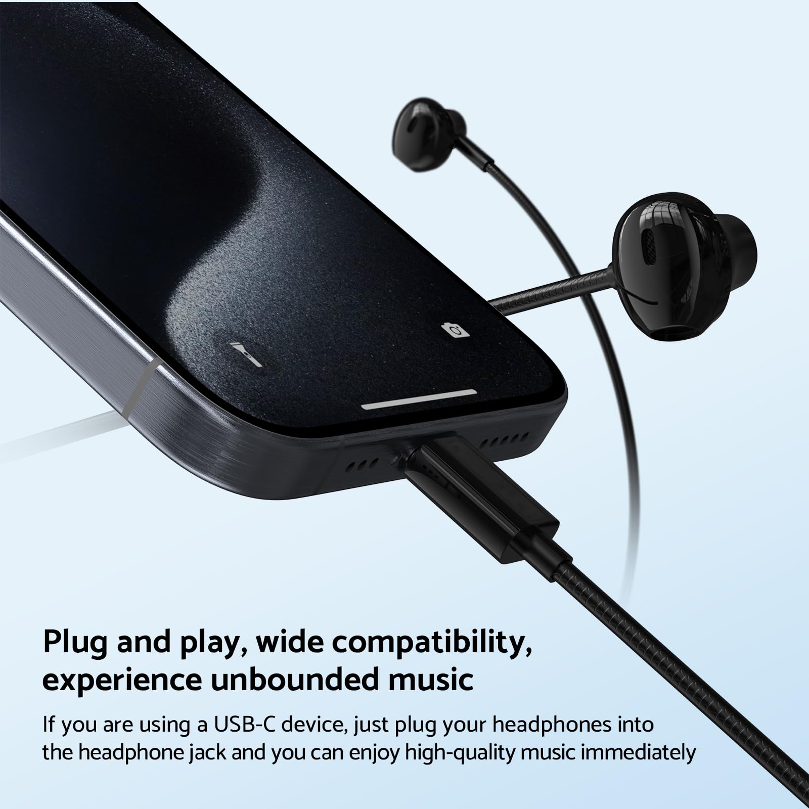 Type C 3.5mm HIFI Stereo Wired - đánh giá và giá Type C Wired Earphones With Mic