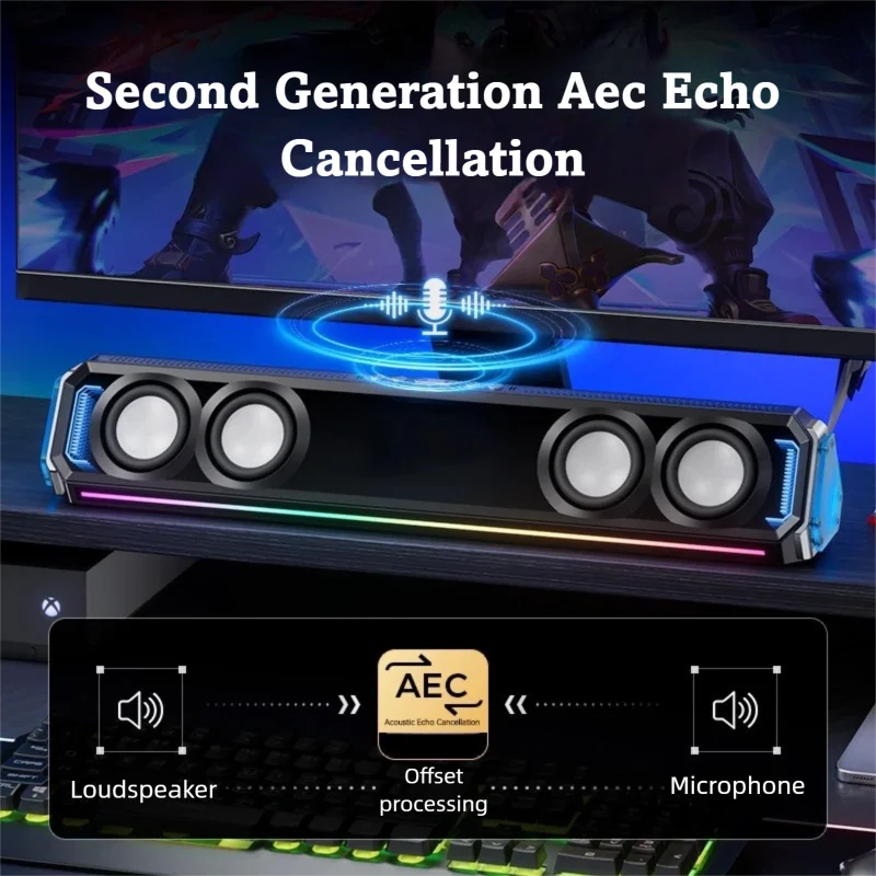 Gaming Soundbar with RGB Light - đánh giá và giá Rgb Computer Soundbar For Pc