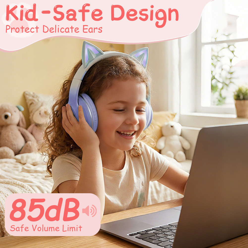 Lovely Kawaii Cat Ear Wireless - đánh giá và giá Cat Ear Bluetooth Headset Led