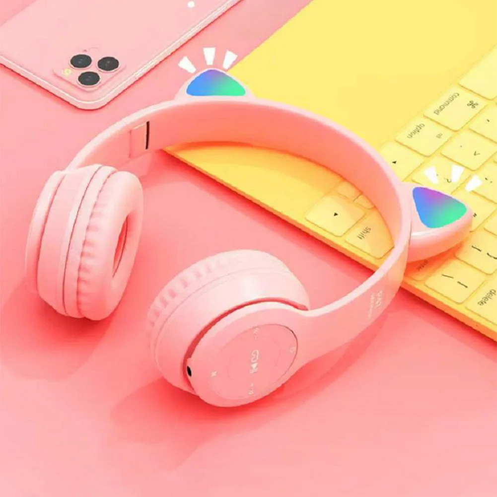 Cute Cat Ear Wireless Headphon - đánh giá và giá Cat Ear Bluetooth Headset Led