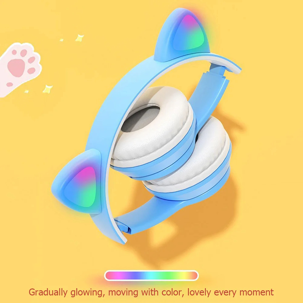 Cute Cat Ear Wireless Headphon - đánh giá và giá Cat Ear Bluetooth Headset Led