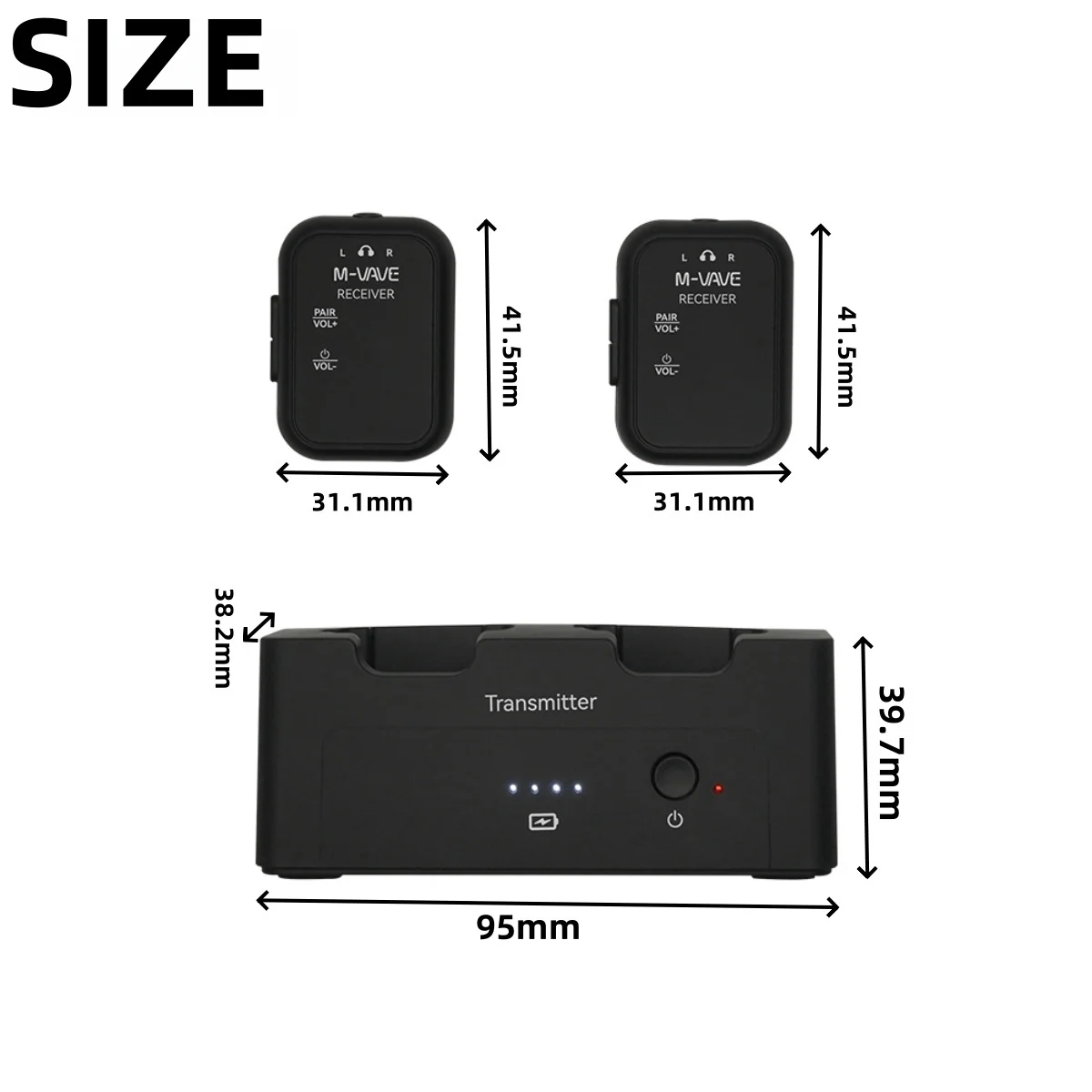 M-VAVE WP-12 Wireless In-Ear M - đánh giá và giá In Ear Monitors For Singers