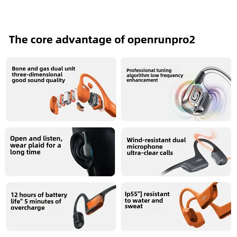 SHOKZ Earphones OpenRun Pro 2  - đánh giá và giá Bone Conduction Running Headphones