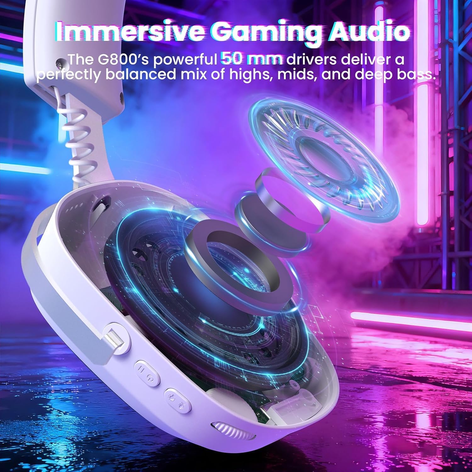 ATTACK SHARK G800 Wireless Gam - đánh giá và giá Gaming Headset With Mic Rgb
