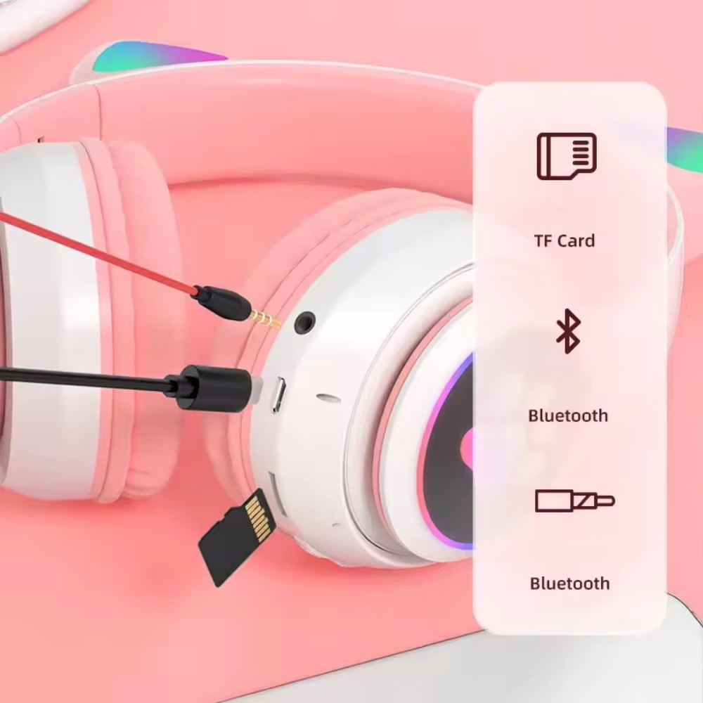 Cute Cat Ear Bluetooth Compati - đánh giá và giá Cat Ear Bluetooth Headset Led