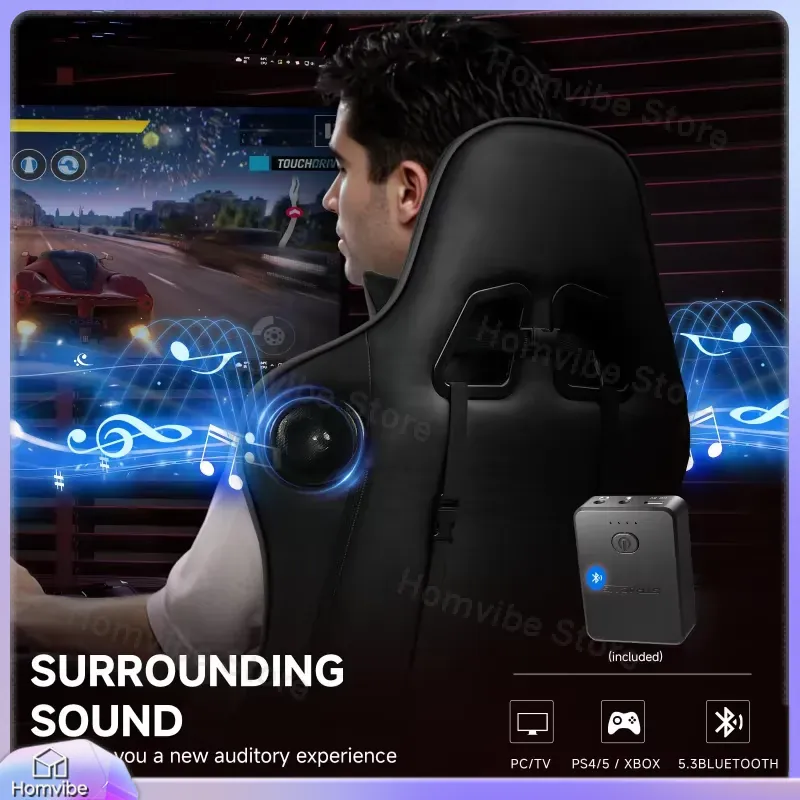 Ergonomic Gaming Chair with Bl - đánh giá và giá Speakers
