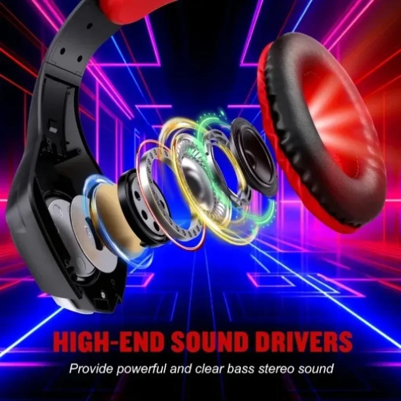LED Gaming Headphones with Mic - đánh giá và giá Gaming Headset With Mic Rgb
