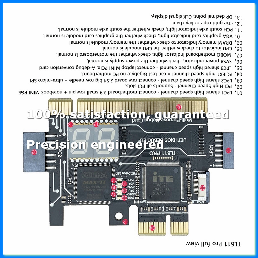 TL611 PRO Diagnostic Card Pcie - đánh giá và giá Laptops