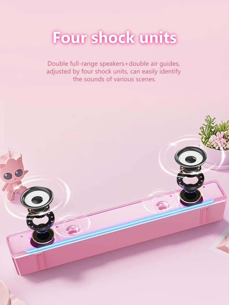 Multi-media RGB Desktop PC Com - đánh giá và giá Rgb Computer Soundbar For Pc