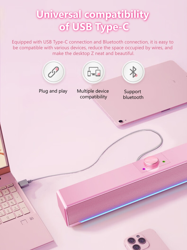 Multi-media RGB Desktop PC Com - đánh giá và giá Rgb Computer Soundbar For Pc
