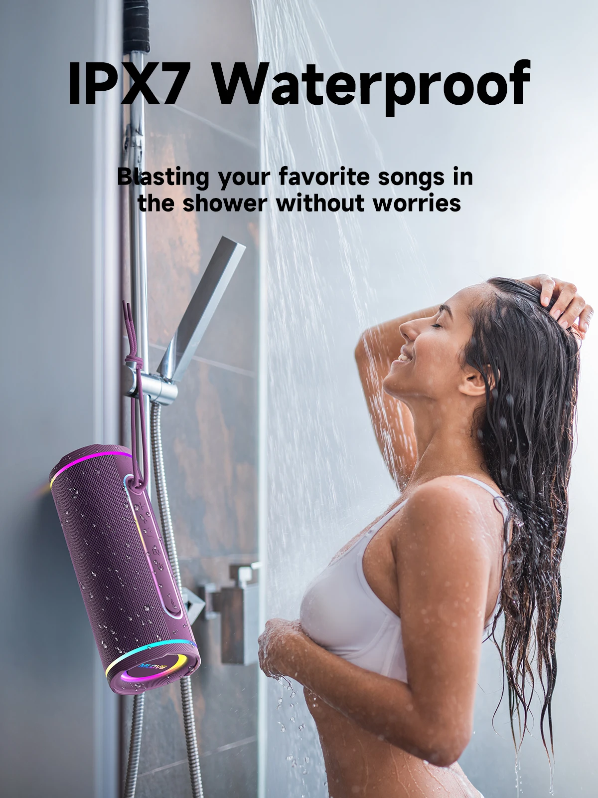 MLOVE Portable Bluetooth Speak - đánh giá và giá Portable Bluetooth Speaker Waterproof Ipx7