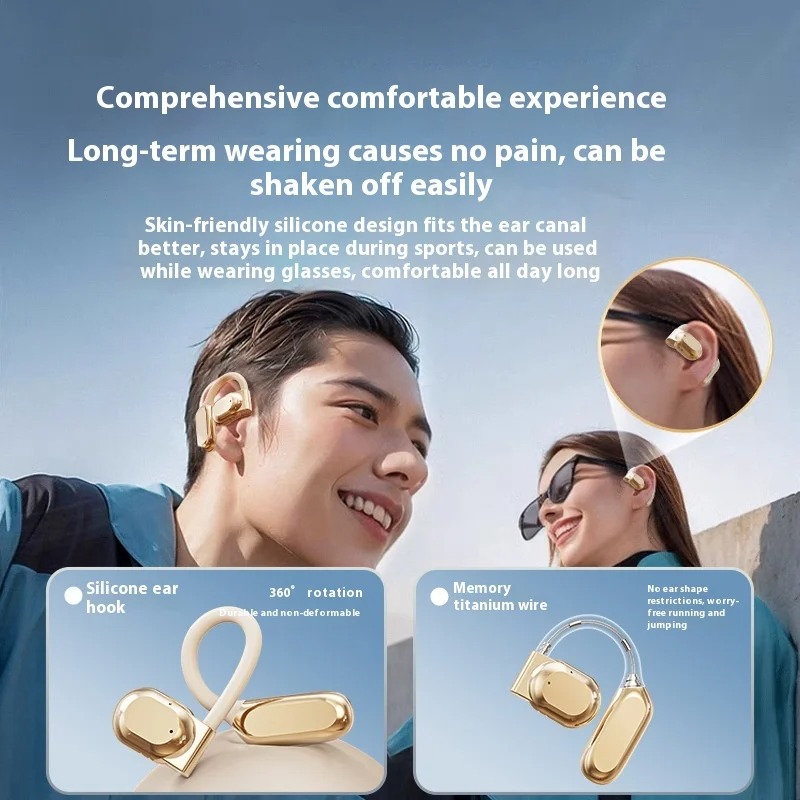 New Open Ear Earbuds Wireless  - đánh giá và giá Open Ear Air Conduction Headphones