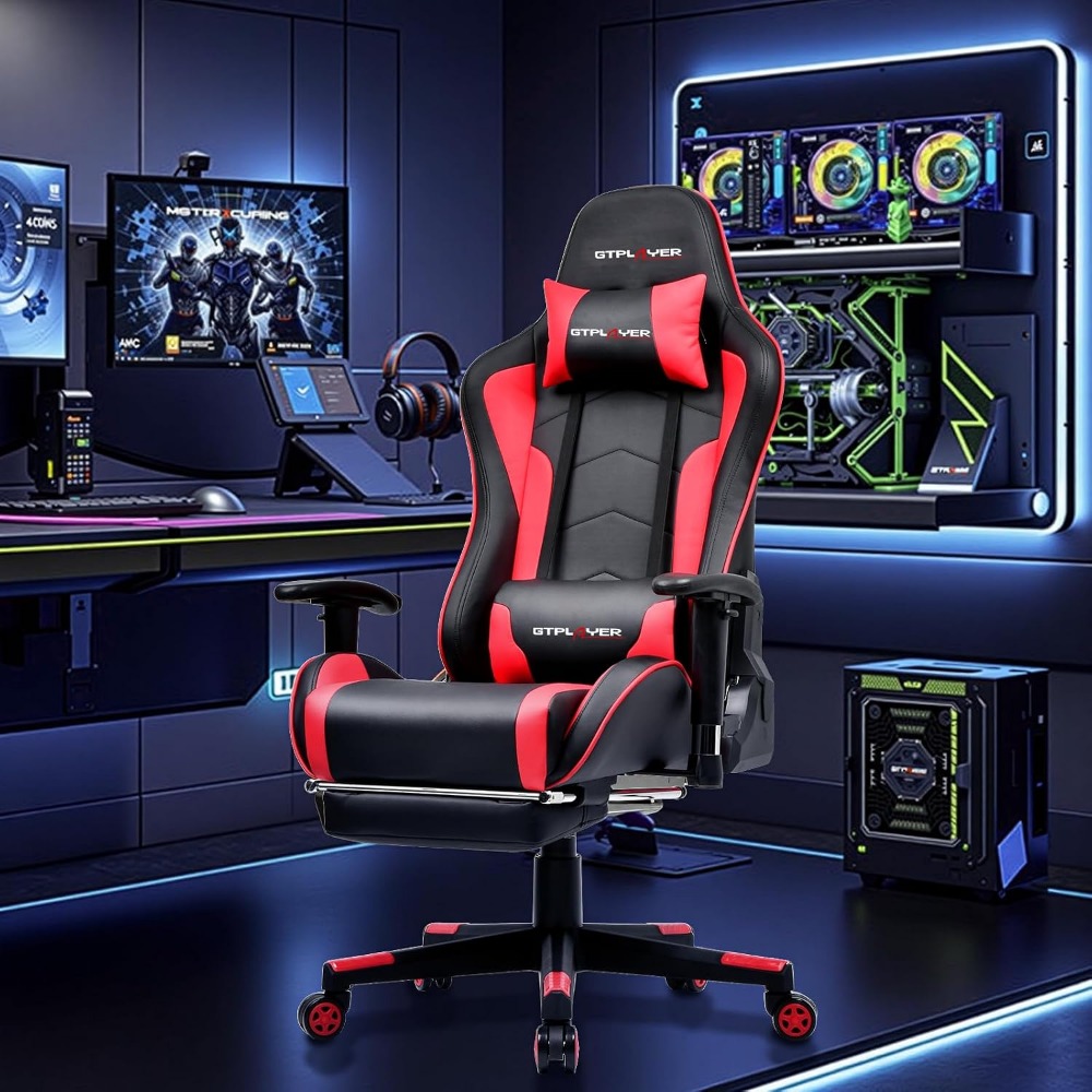 Ergonomic Gaming Chair with Bl - đánh giá và giá Speakers