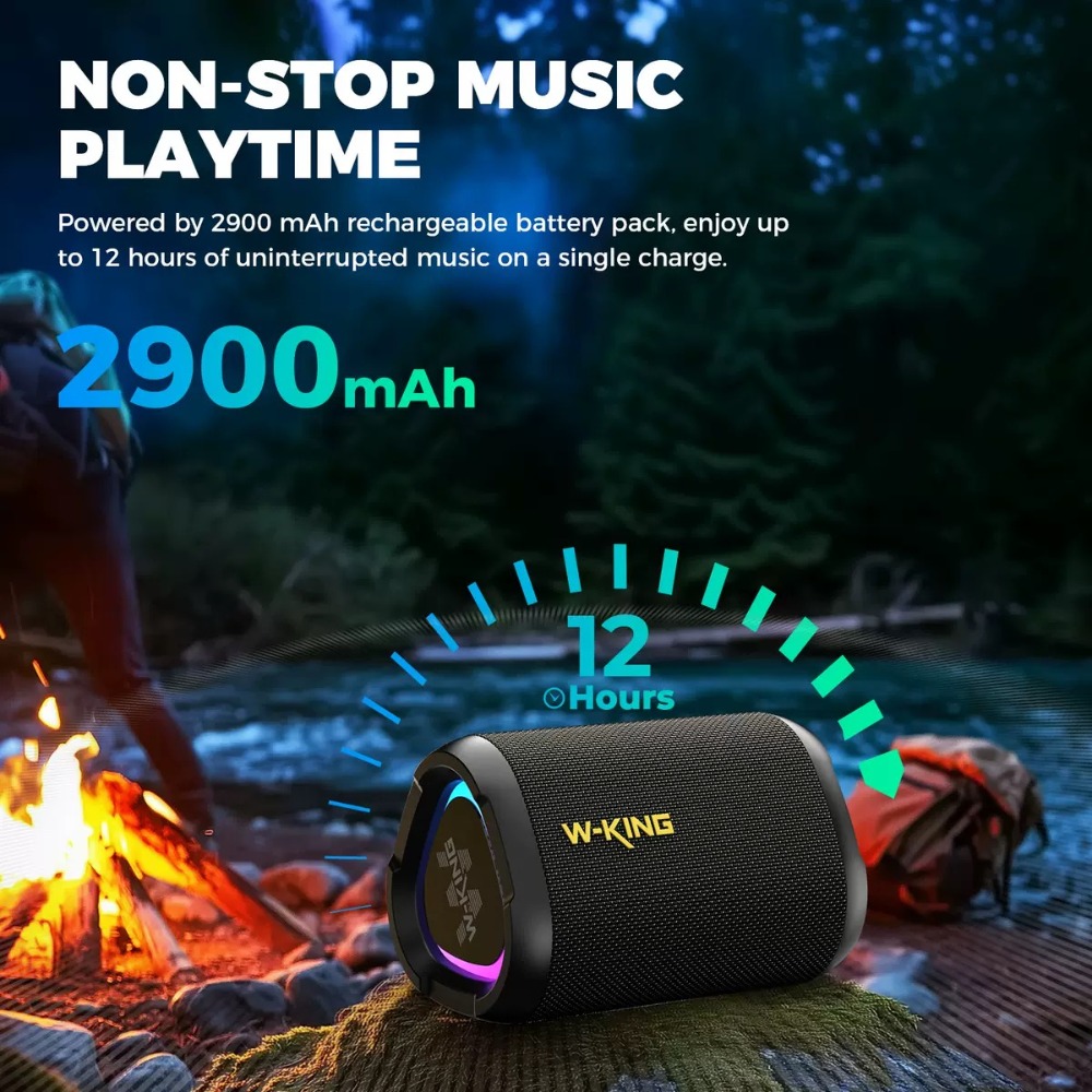 W-KING D110 Wireless Speaker w - đánh giá và giá Portable Bluetooth Speaker Waterproof Ipx7