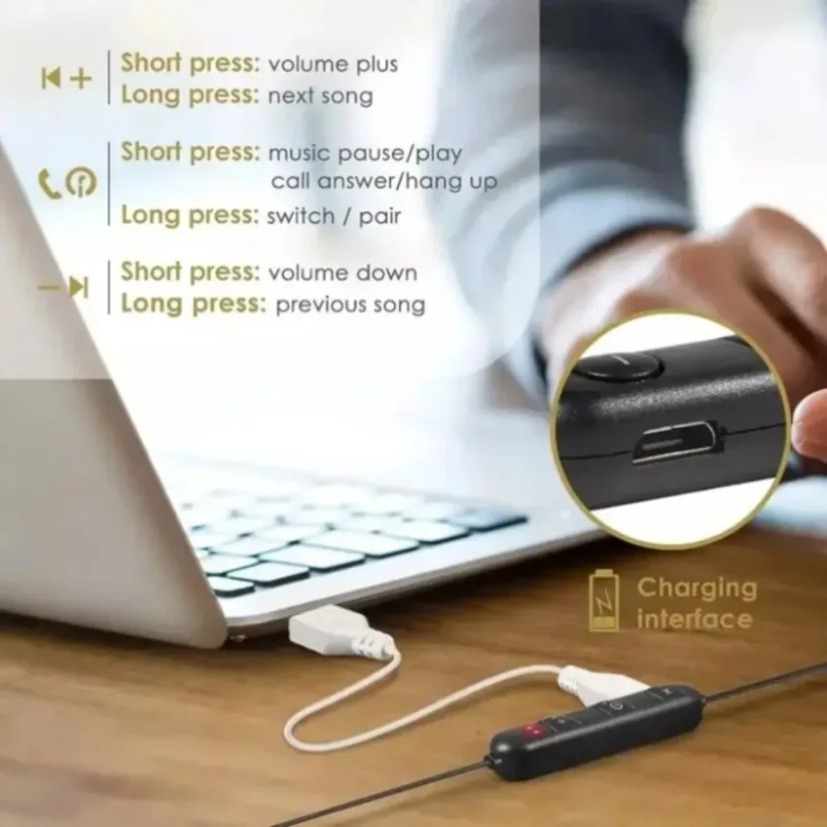 Neckband Bluetooth Earphones I - đánh giá và giá Magnetic Neckband Sports Earphones