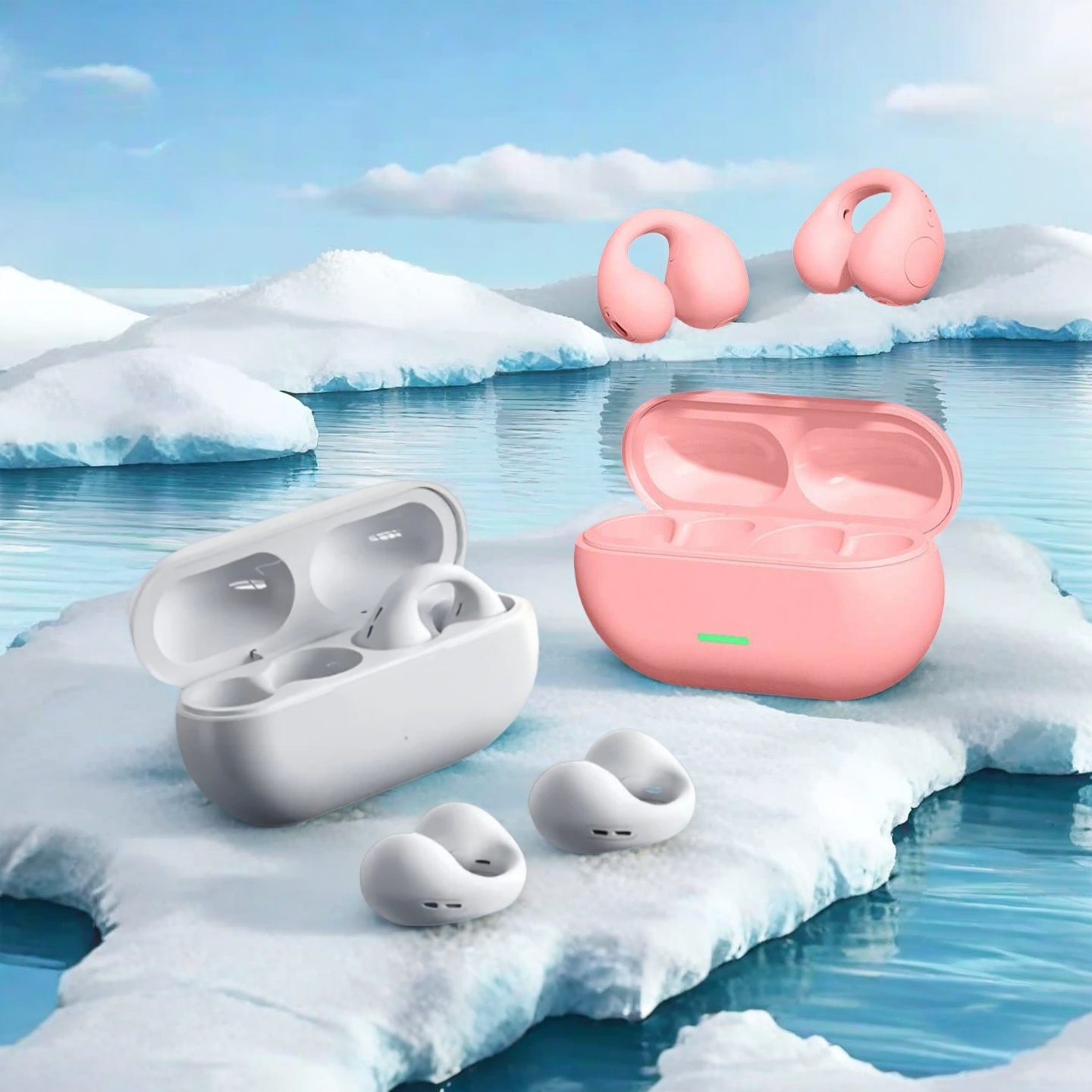 Wireless Ear Clip On Earphone  - đánh giá và giá Open Ear Air Conduction Headphones
