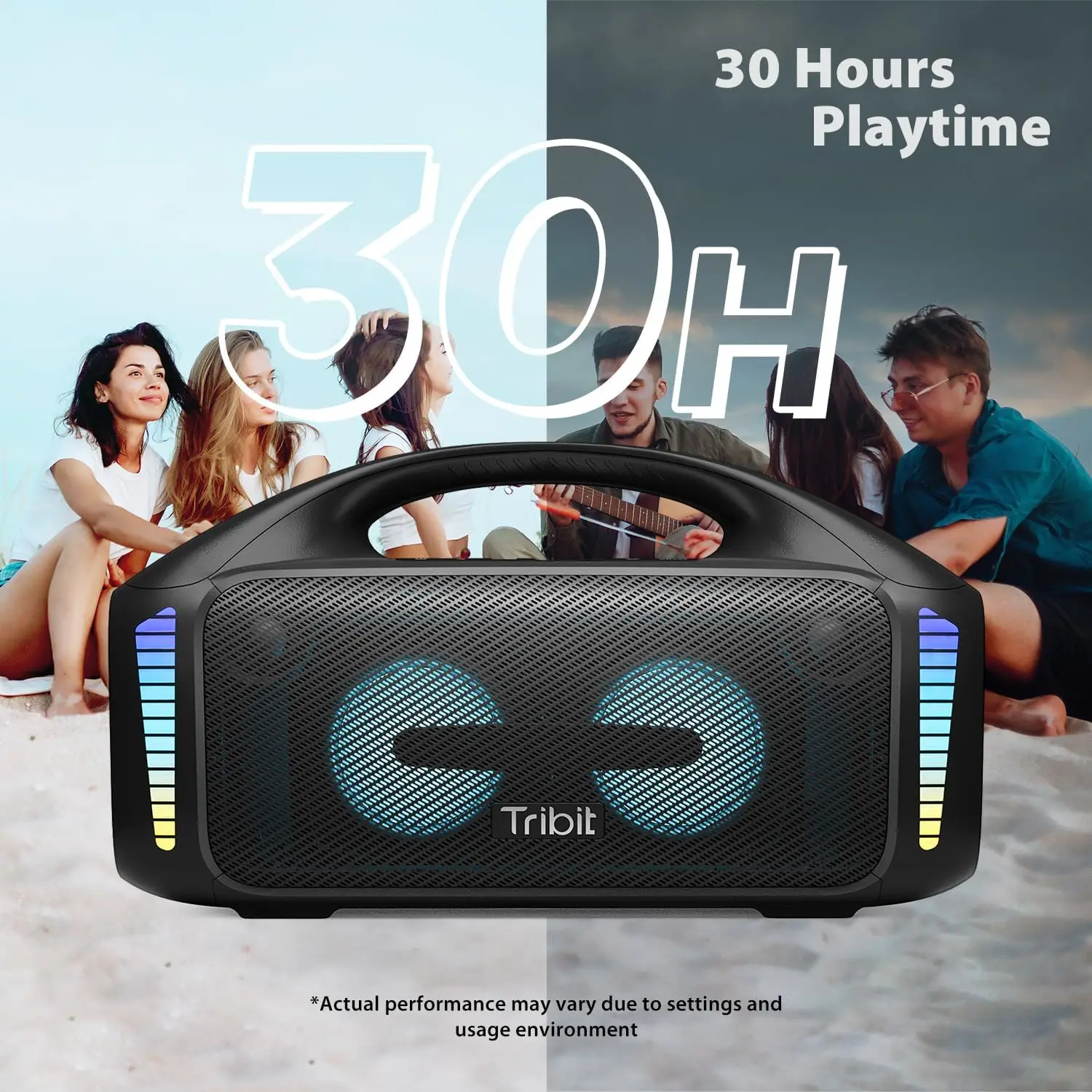 Tribit Bluetooth Di Động 90W S - đánh giá và giá Portable Bluetooth Speaker Waterproof Ipx7