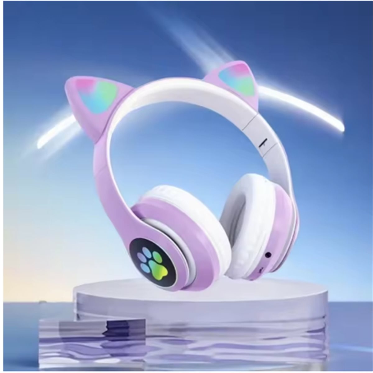 DT75BG Cute Cat Ear Bluetooth  - đánh giá và giá Cat Ear Bluetooth Headset Led