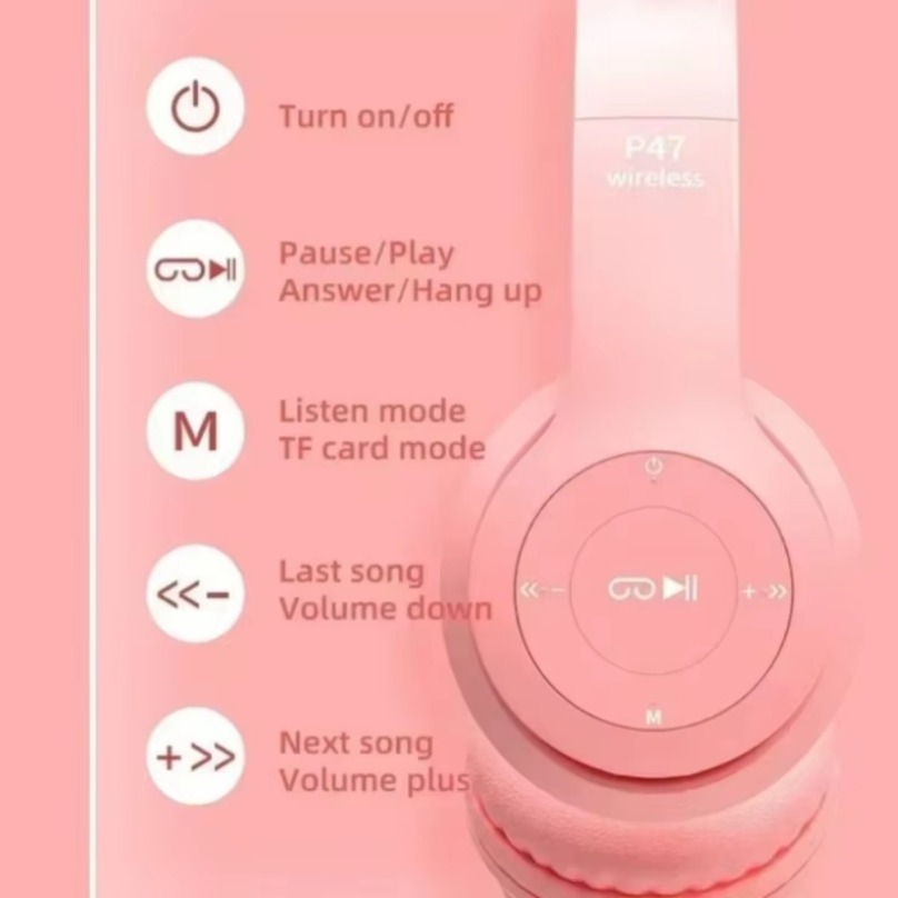 Wireless Bluetooth Earphones C - đánh giá và giá Cat Ear Bluetooth Headset Led